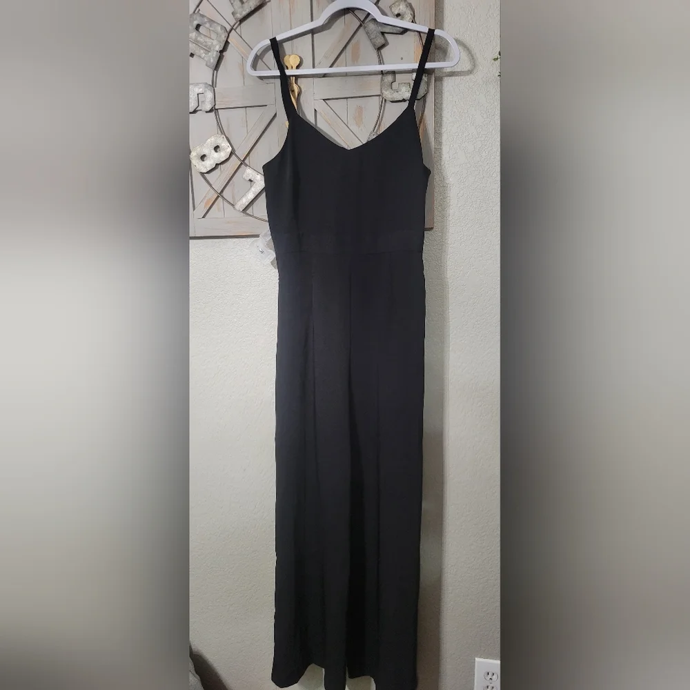RIVER ISLAND black Wide Leg Jumpsuit Size 12  EUC - Picture 4 of 16